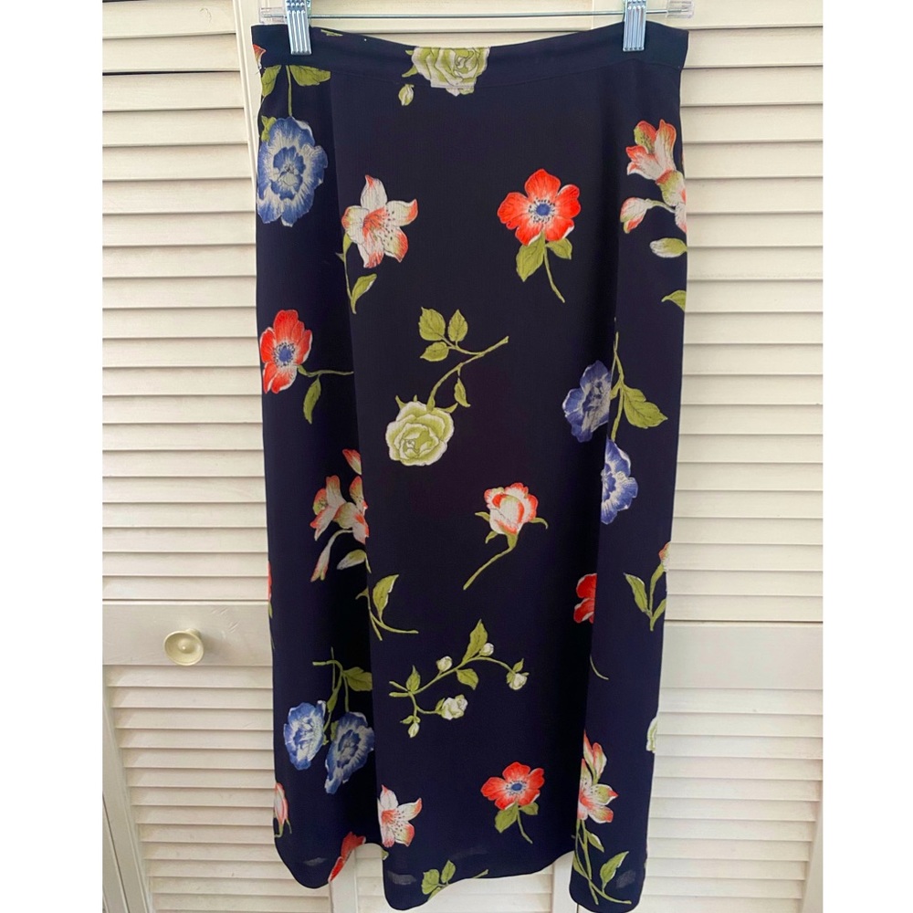 Vintage Chaus Midi Floral Skirt